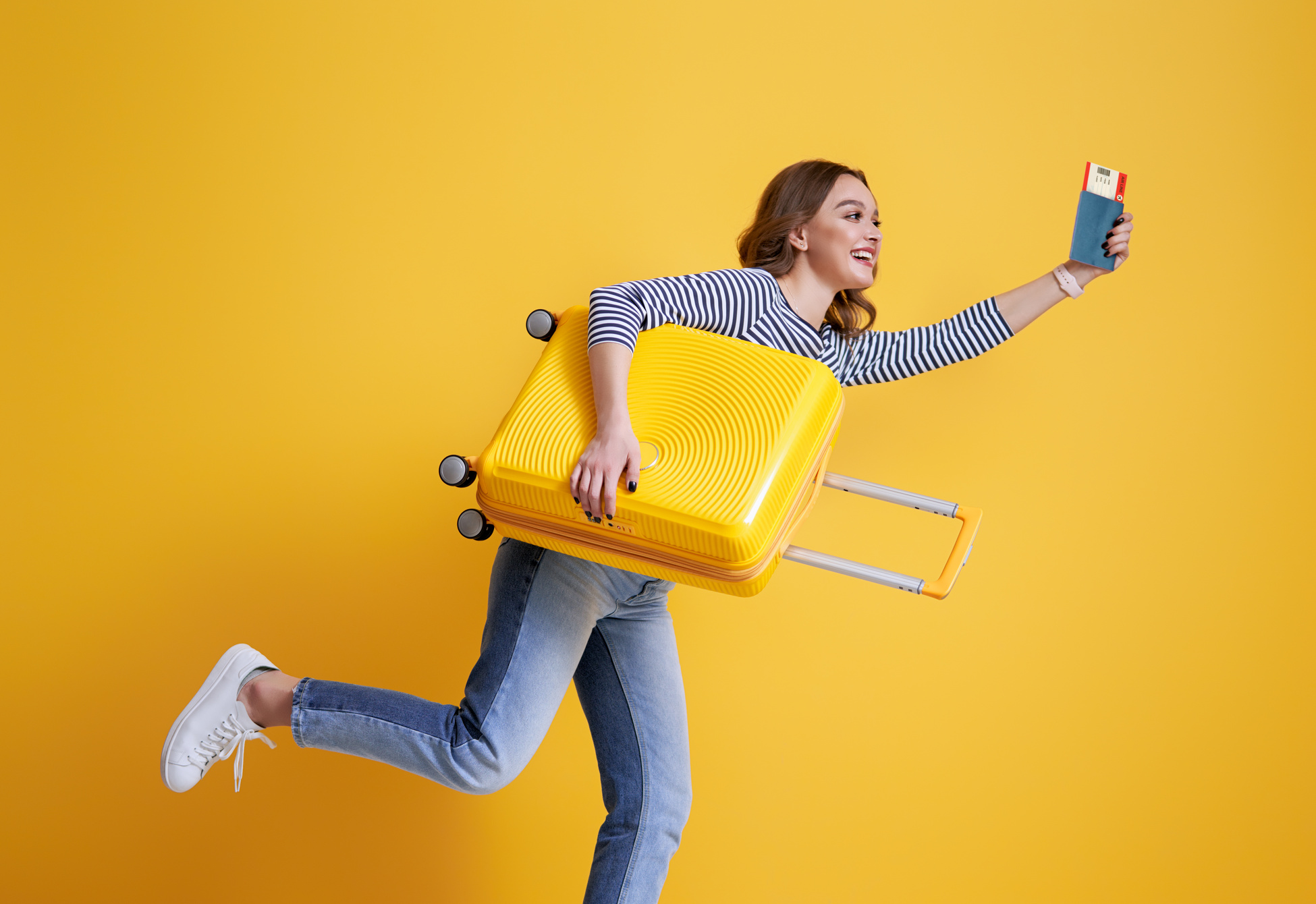 Woman Going Traveling